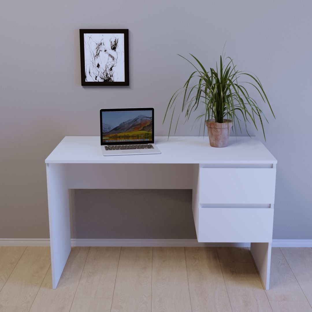 Комп'ютерний стіл Тиса Меблі СП-101 1200 мм Білий (66731f54885e18084d6bd353)