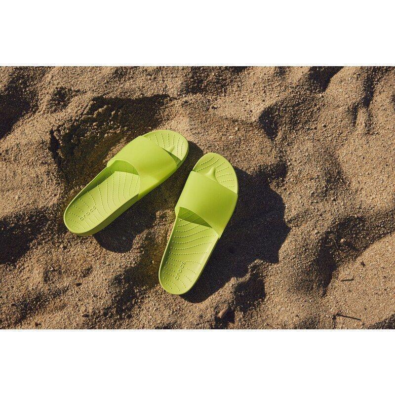 Шльопанці жіночі утеплені Crocs Slide Splash р. 36-37 Салатовий (14948) - фото 3