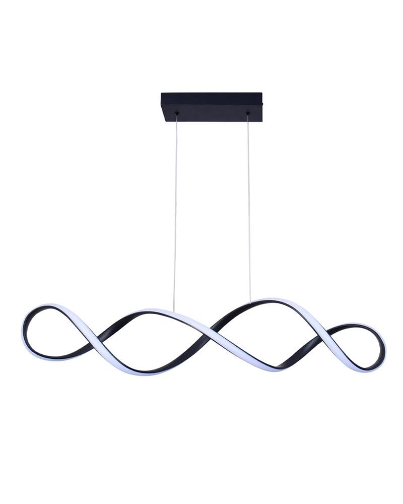 Светильник подвесной Polux 331052 Infinito LED 1x34W 4000K 5300Lm IP20 Черный (26398377)