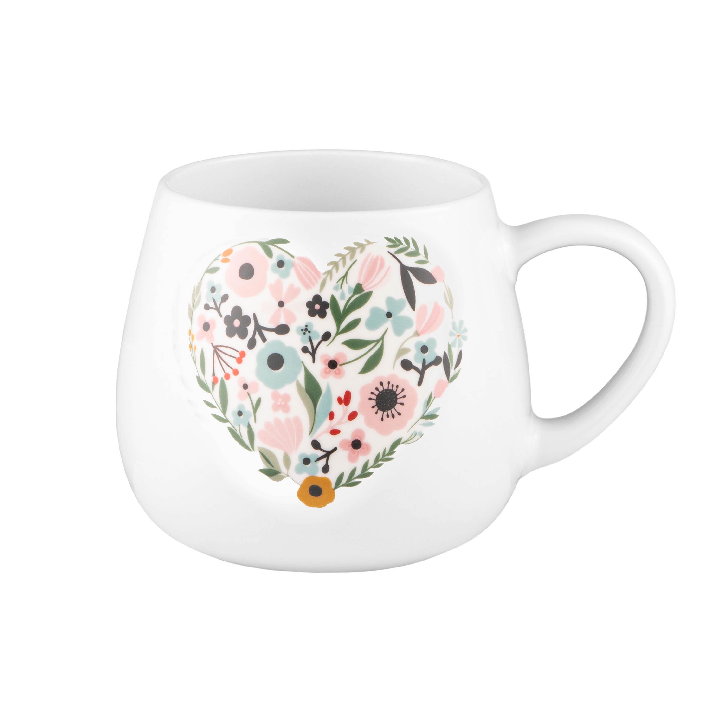 Чашка фарфоровая Ardesto Love 390 мл Белый (AR3077)