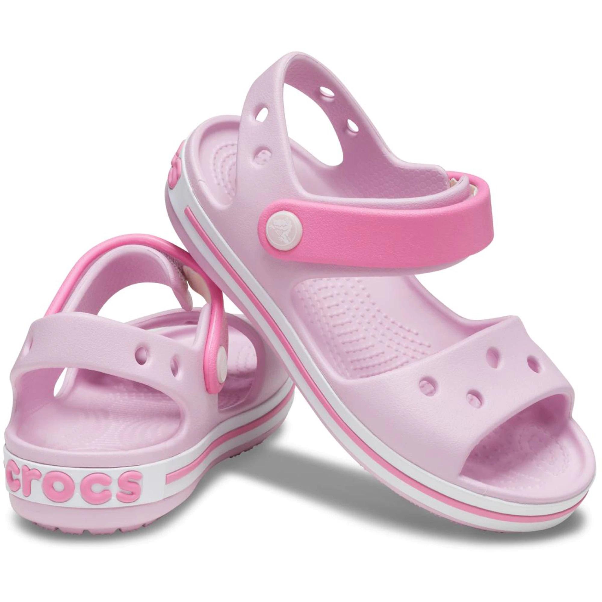 Сандалии детские Crocs Crocband Sandal р. 2/33,5 21 см Ballerina Pink (12856) - фото 3