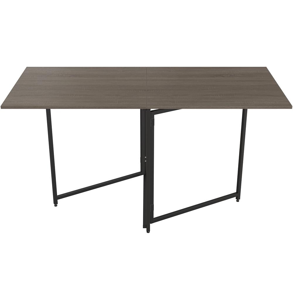 Стол-книга трансформер Ferrum-decor Панама металл/ДСП 16 мм 75x148x68 см Черный/Дуб Сонома Трюфель (FRD-106829) - фото 1