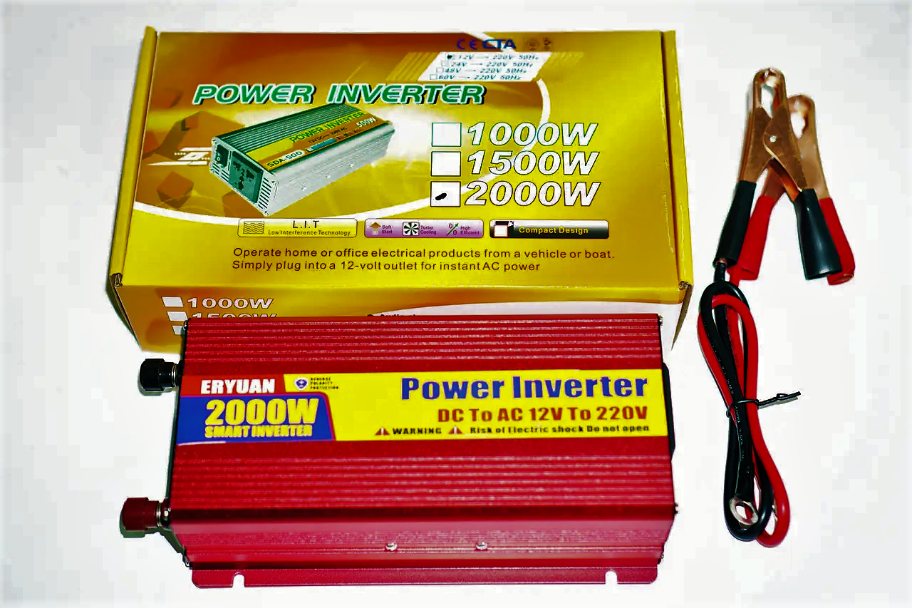 Инвертор автомобильный ERYUAN 12 V-220 V 2000W - фото 7 Инвертор автомобильный ERYUAN 12 V-220 V 2000W - фото 7