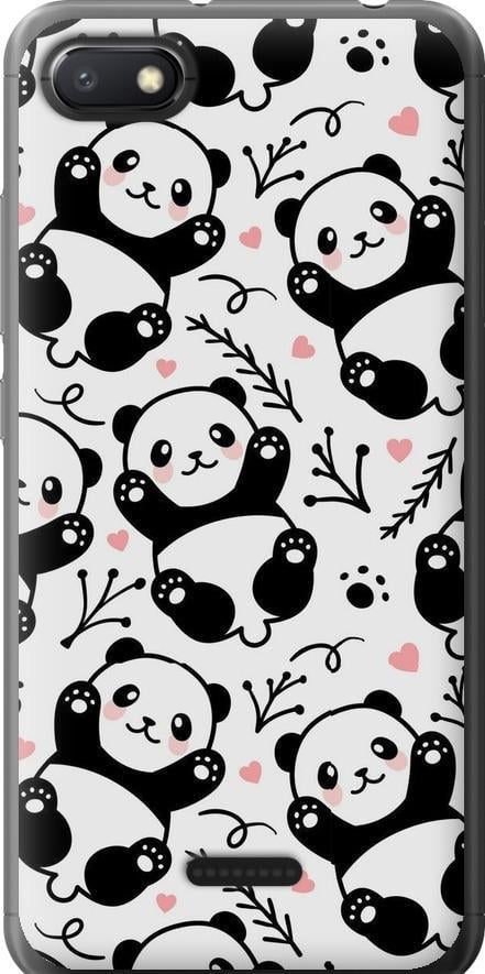 Чехол на Xiaomi Redmi 6A Панды (4318u-1531-42517)
