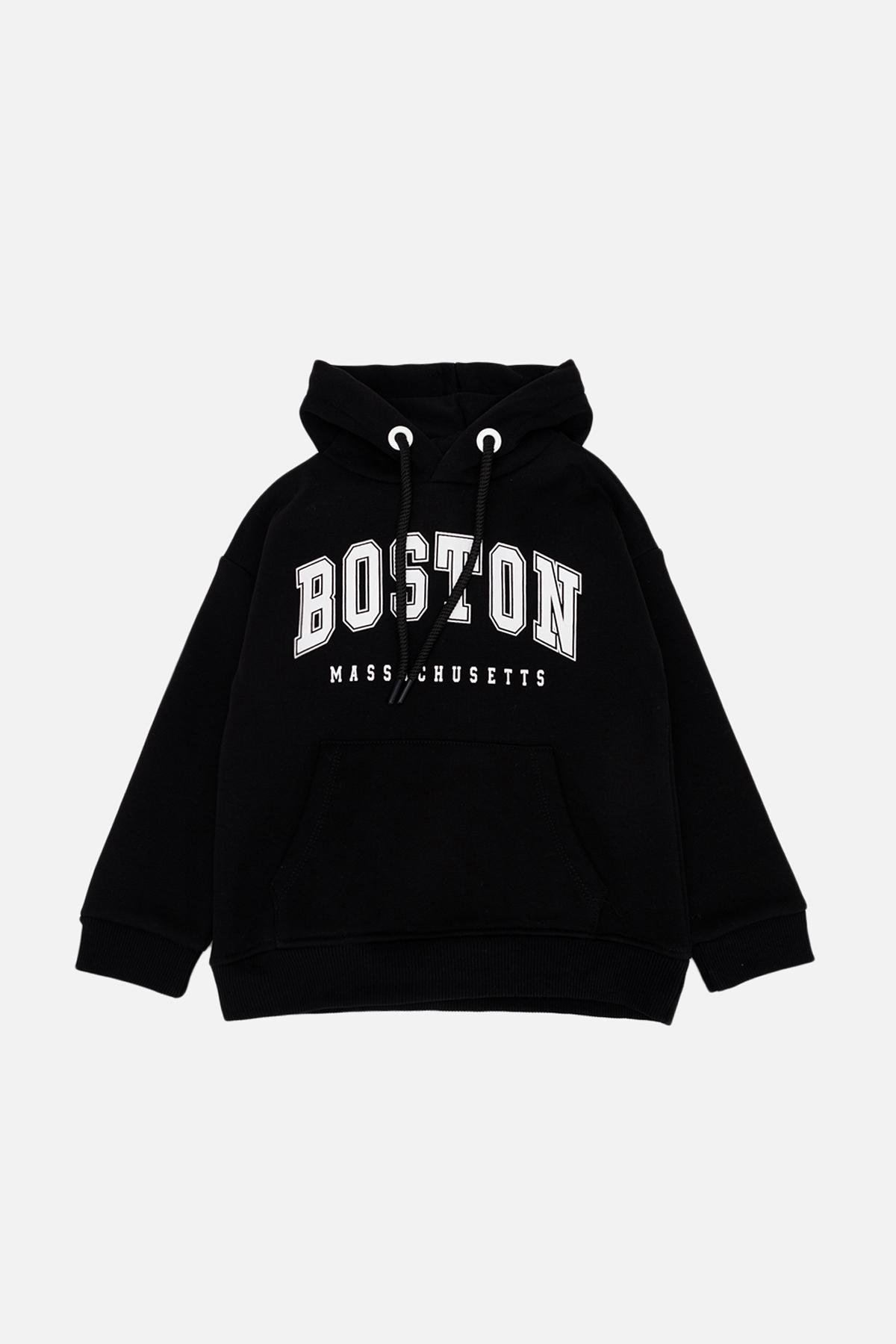 Худи для мальчика ЦБ-00252761 110 см Черный (28575850)