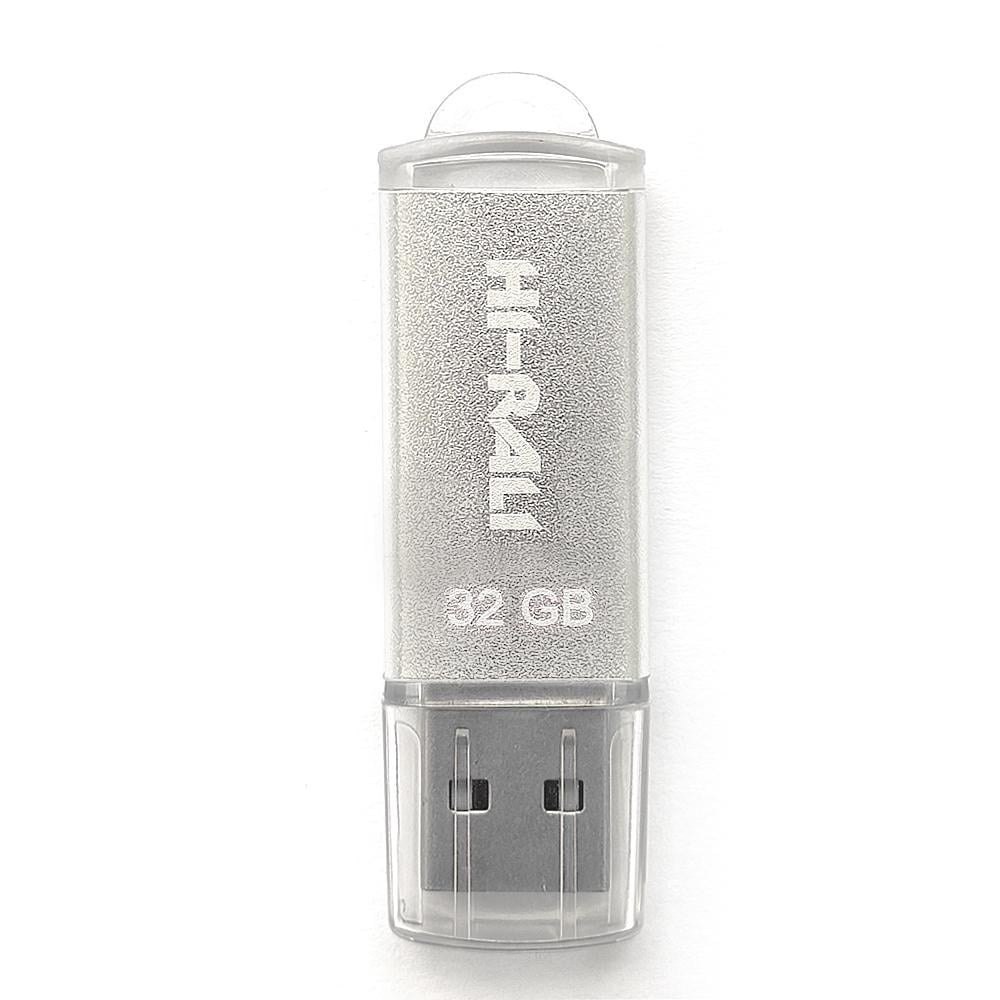 Флеш-накопитель Hi-Rali Rocket Series 32 Гб USB-A 2,0 Серебристый (629585)