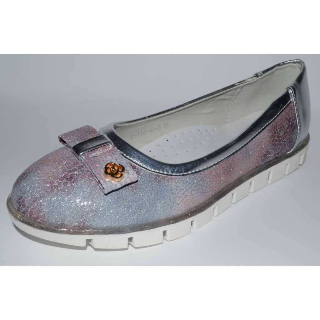 Туфлі для дівчинки Tom.m 105-3043-26 р. 34 22,5 см Білий/Рожевий (105-3043-26-34) - фото 3