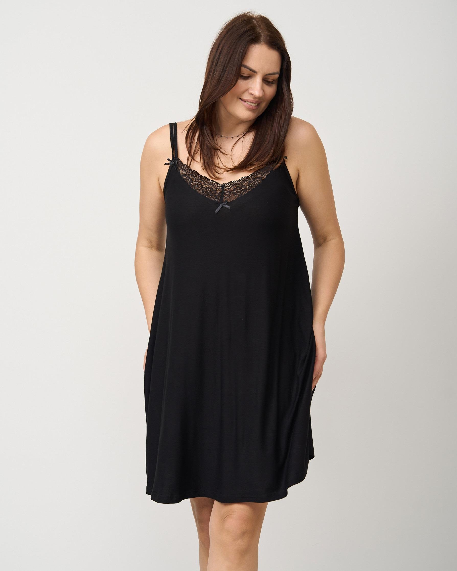 Рубашка ночная Fashions Marie р. 4XL Черный (70134-ни) Рубашка ночная Fashions Marie р. 4XL Черный (70134-ни)