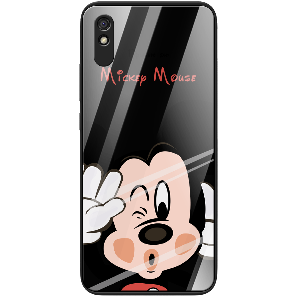 Чехол BoxFace Xiaomi Redmi 9A Mister M Черный силикон со стеклом (40304-cc58-41116)