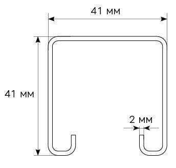 Профіль монтажний Kripter 1D 41x41x2 мм (17430001) - фото 3