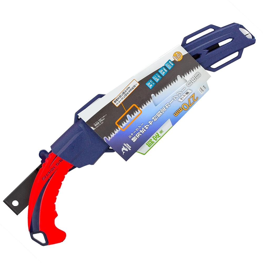 Пила садовая Takagi Shark Saw изогнутая с поясным чехлом⁠ с фторопластовым покрытием 7 TPI 270 мм (107324)