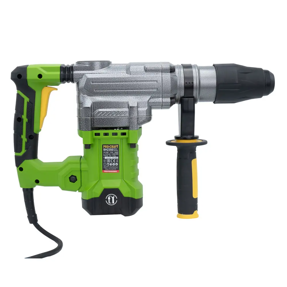 Перфоратор ProCraft BH2350 SDS MAX Universal 1600 Вт з регулюванням/кейсом - фото 4 Перфоратор ProCraft BH2350 SDS MAX Universal 1600 Вт з регулюванням/кейсом - фото 4