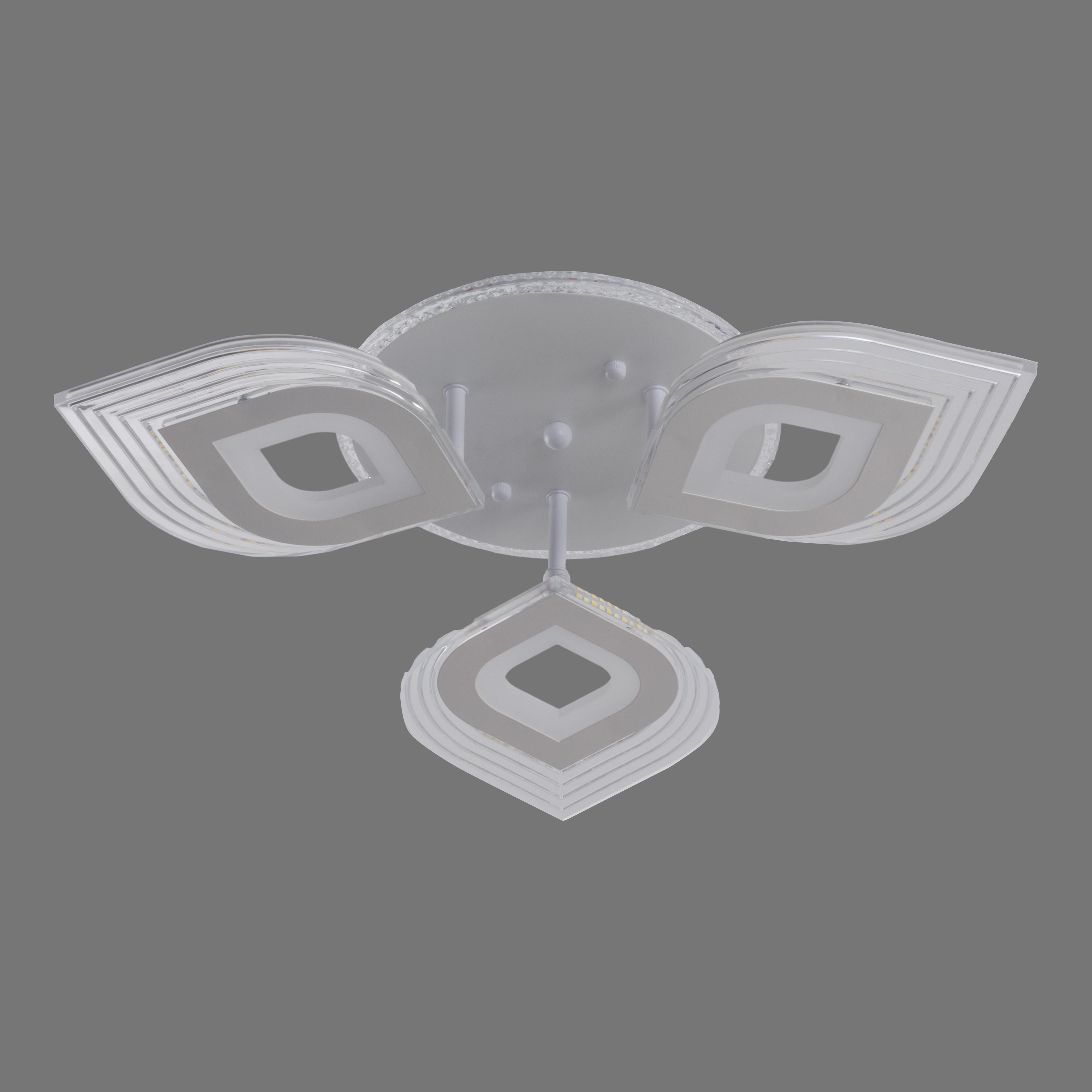 Люстра светодиодная акриловая Sirius B YH392/3 78W+12W