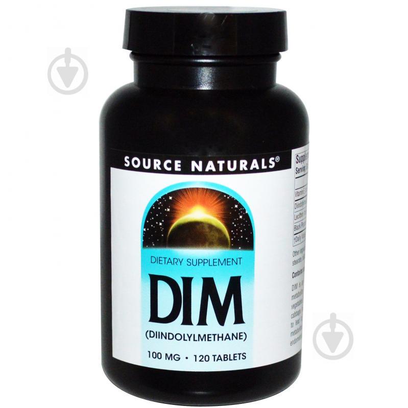 DIM (дииндолилметан) 100мг, Source Naturals, 120 таблеток