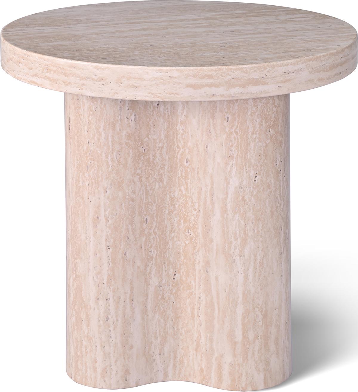Кофейный столик Juan 50 см Travertine top and base (13995)