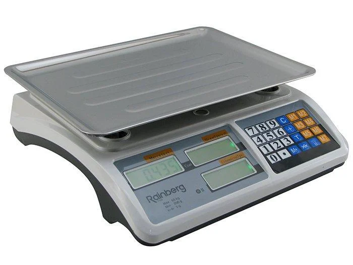 Торгові ваги електронні Rainberg RB-311 з лічильником ціни до 55 кг (ML-04687)