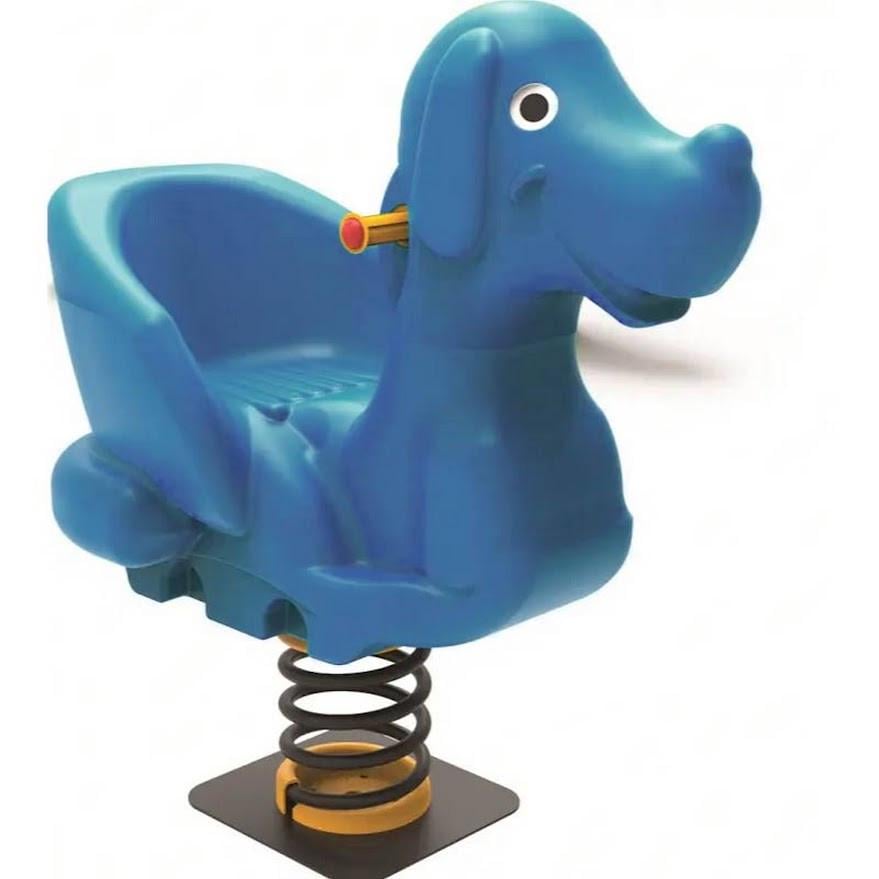 Качели на пружине Exit Toys Собачка из литого пластика Синий