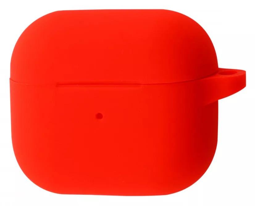 Чохол для навушників AirPods 3 Silicone Case з карабіном Red Червоний (457120)