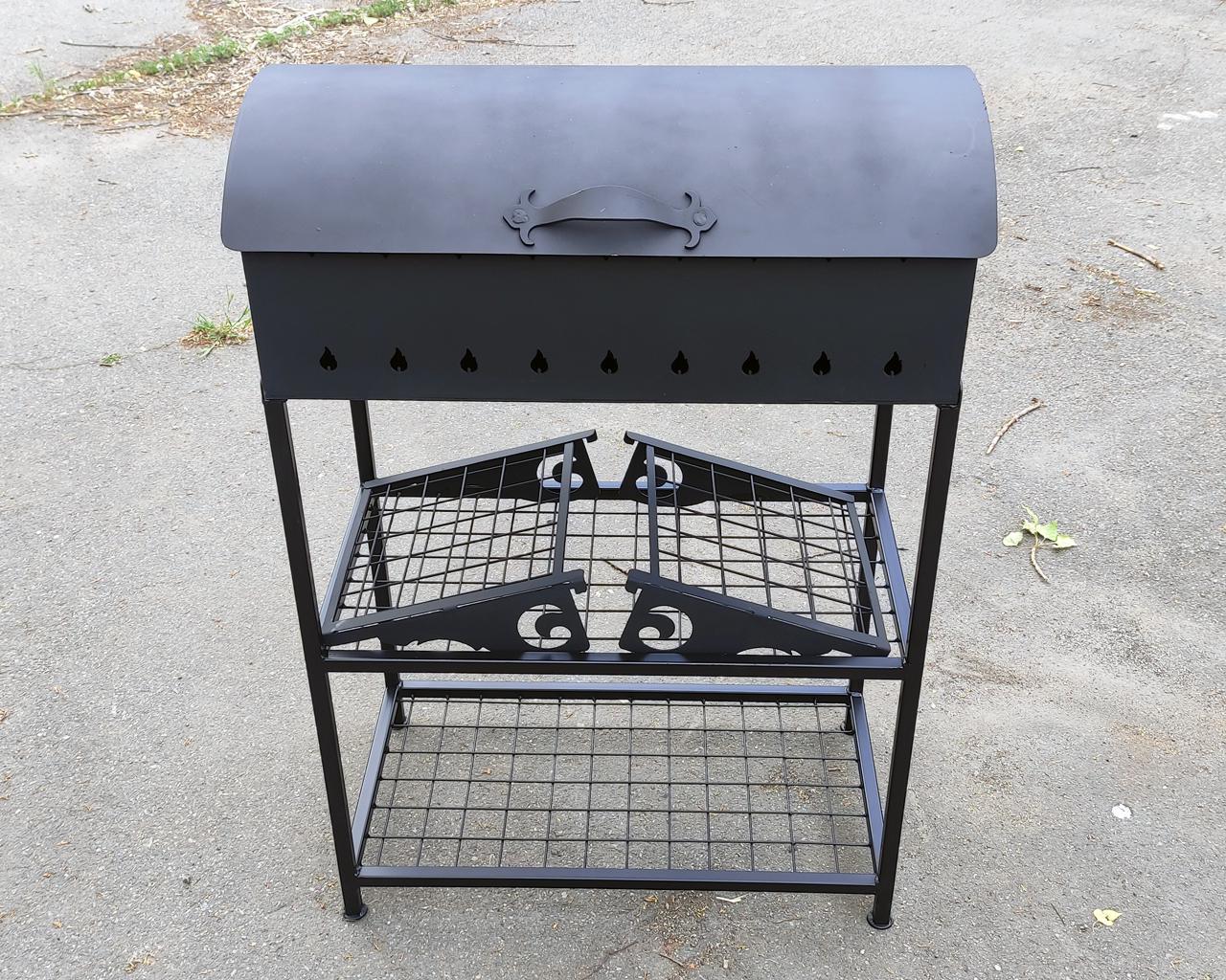 Мангал Kram-kovka з кришкою та підставкою Скринька плюс 3 мм - фото 7 Мангал Kram-kovka з кришкою та підставкою Скринька плюс 3 мм - фото 7