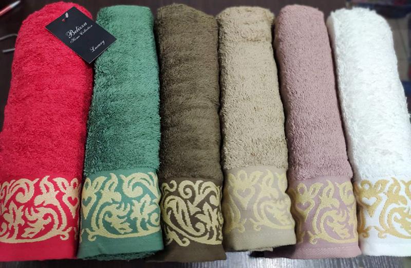 Набір банних рушників Belizza Wenzyl 70х140 см махра 6 шт. (SA-7251)