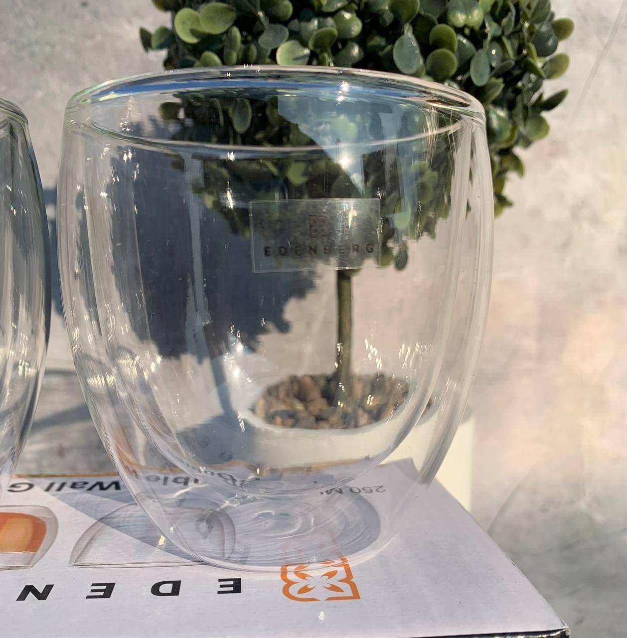 Набор стаканов Edenberg с двойными стенками 2шт. 250 мл (EB-19512) - фото 6