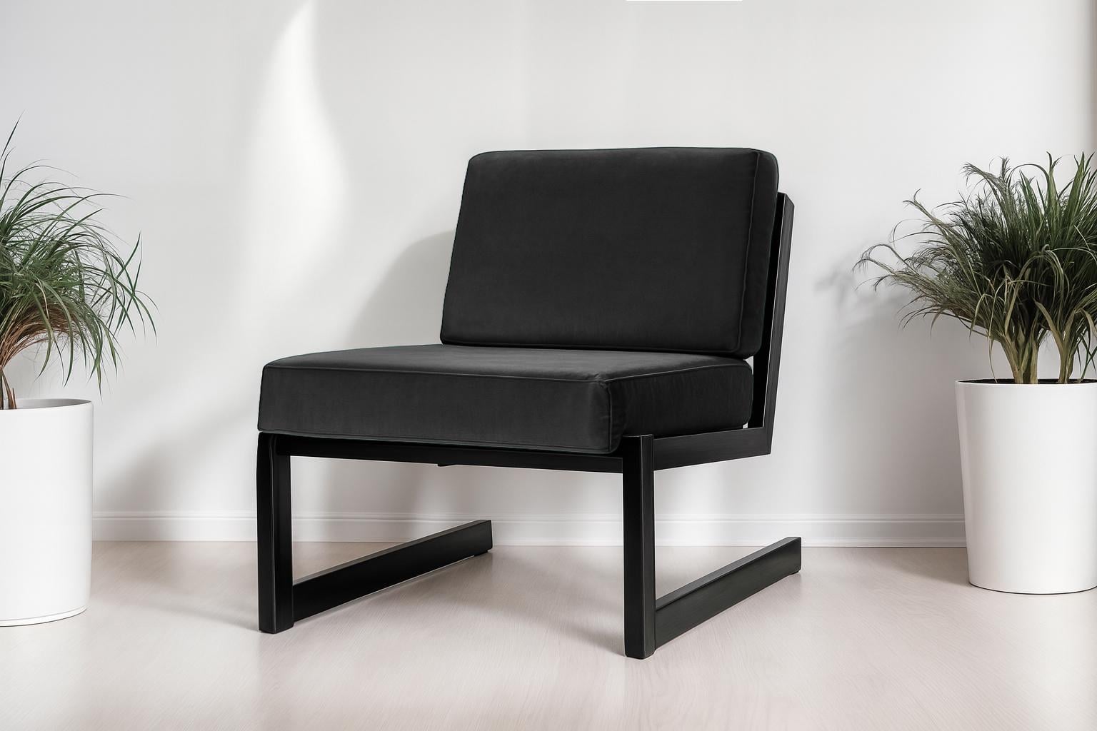 Кресло металлическое Tobi Sho Флекс DV18 с подушками 750х760х700 мм велюр 32 Темно-серый (DV185773)