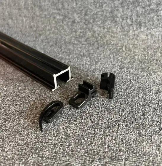 Карниз алюмінієвий однорядний Forest KS Recess 250 см Чорний (2503759136) - фото 4 Карниз алюмінієвий однорядний Forest KS Recess 250 см Чорний (2503759136) - фото 4