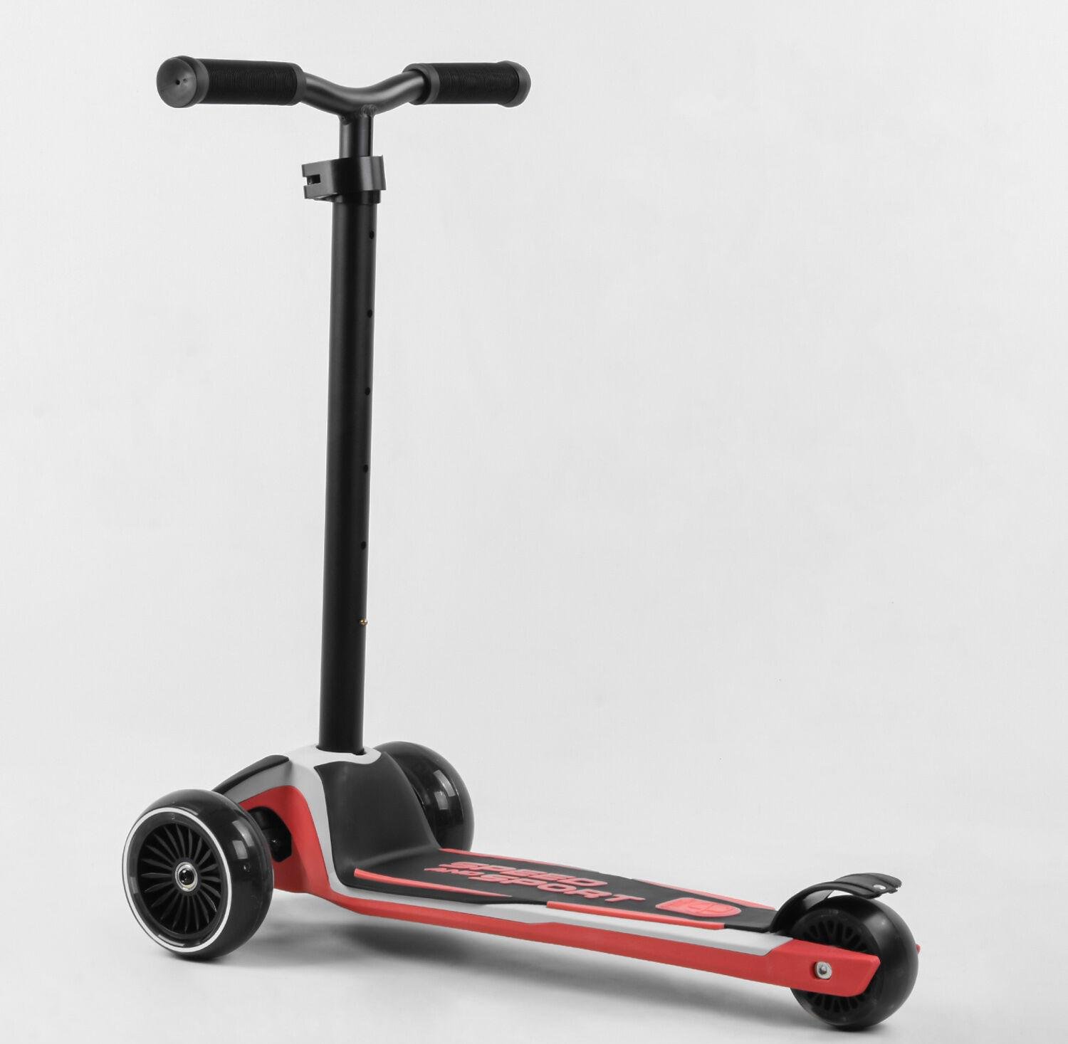 Самокат дитячий Best Scooter HW-00505 MAXI алюмінієве кермо 3 PU колеса зі світлом Червоний (HW-00505) Самокат дитячий Best Scooter HW-00505 MAXI алюмінієве кермо 3 PU колеса зі світлом Червоний (HW-00505)