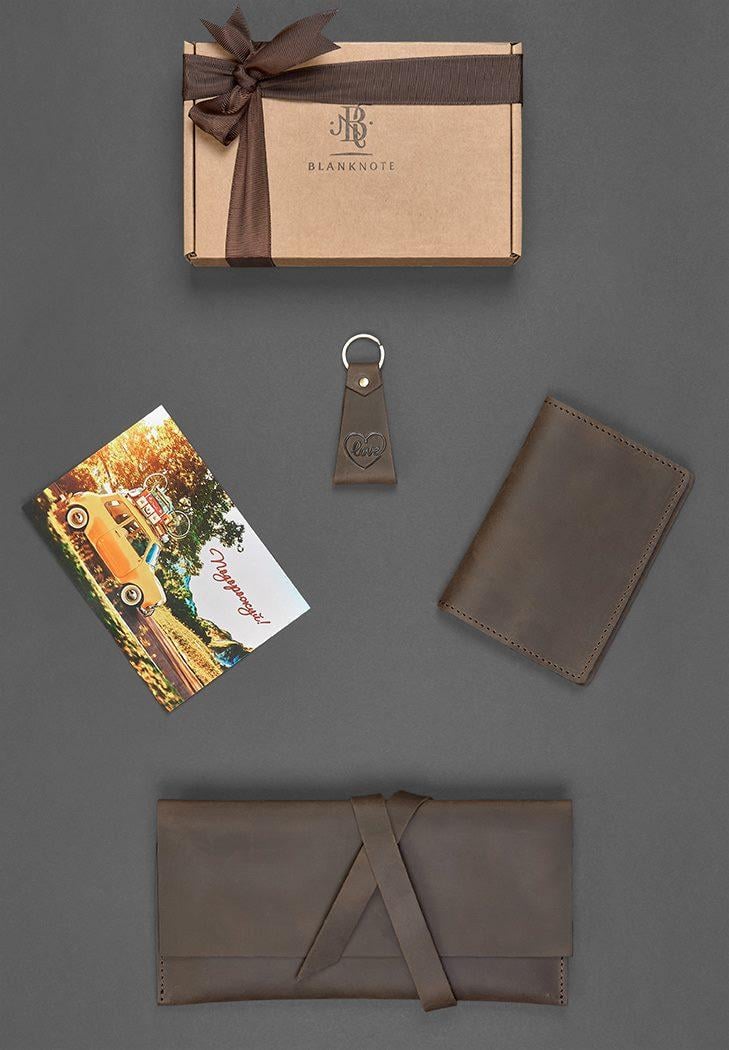 Набор кожаных аксессуаров для путешественника Монтеррей (A-027781)