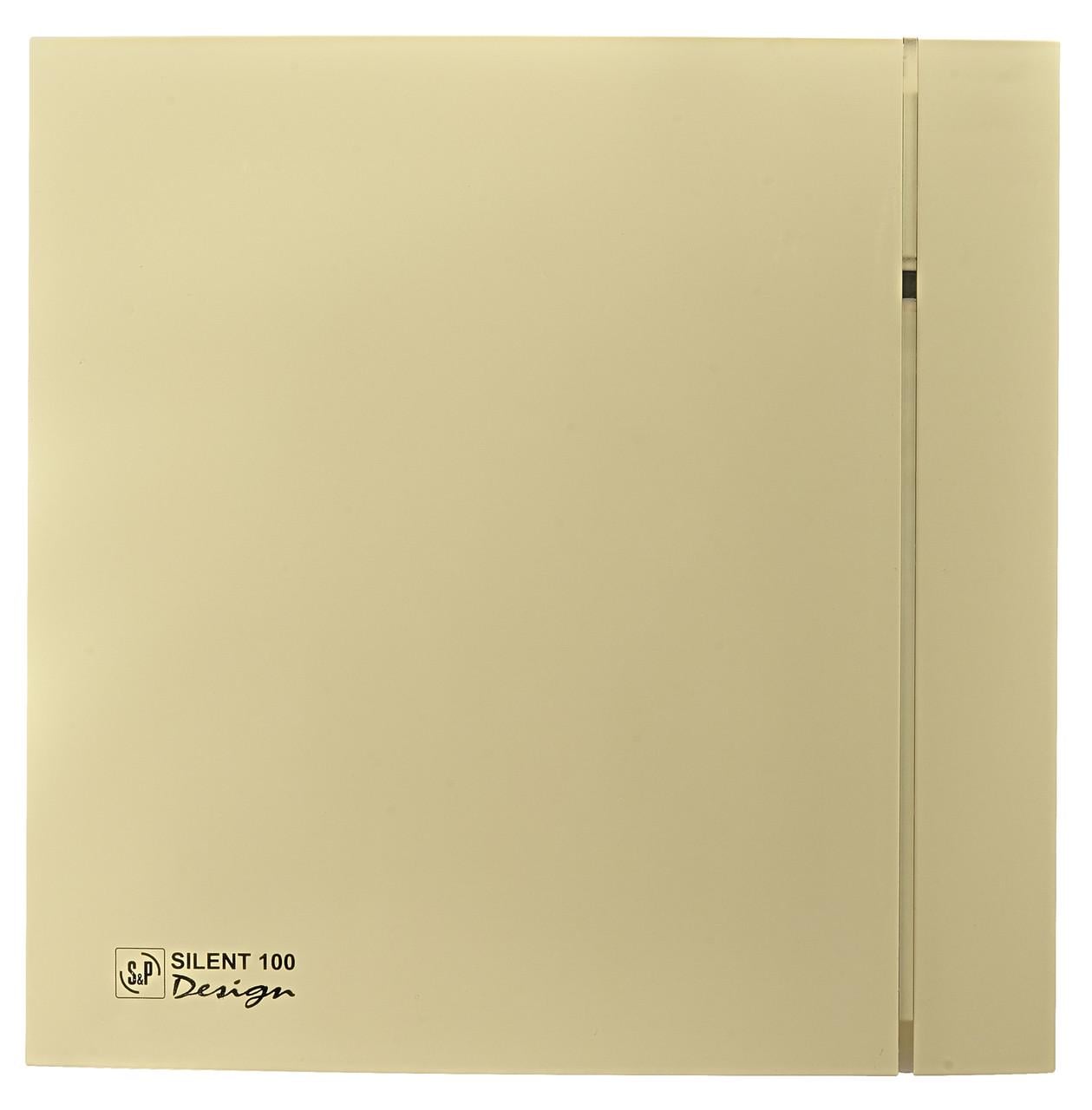 Вытяжной вентилятор для ванной Soler&Palau SILENT 200 CRZ IVORY DESIGN 4C с таймером Бежевый (5210631200)