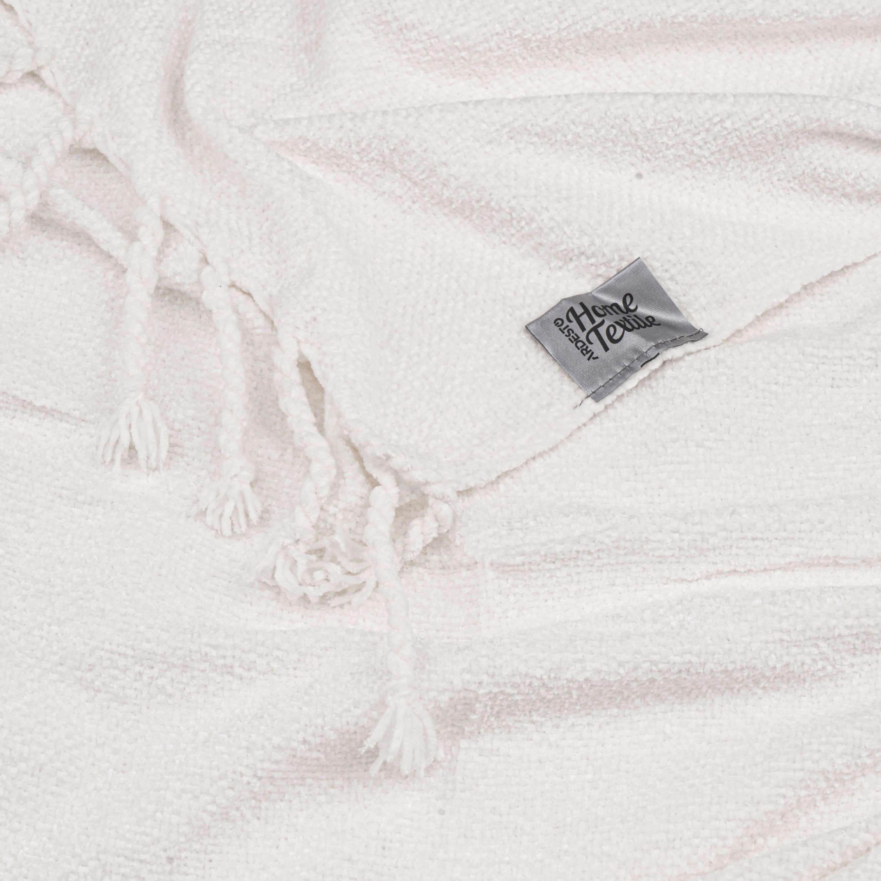 Плед Ardesto Chenille 140x190 см Айворі (ART0202CH) - фото 4 Плед Ardesto Chenille 140x190 см Айворі (ART0202CH) - фото 4