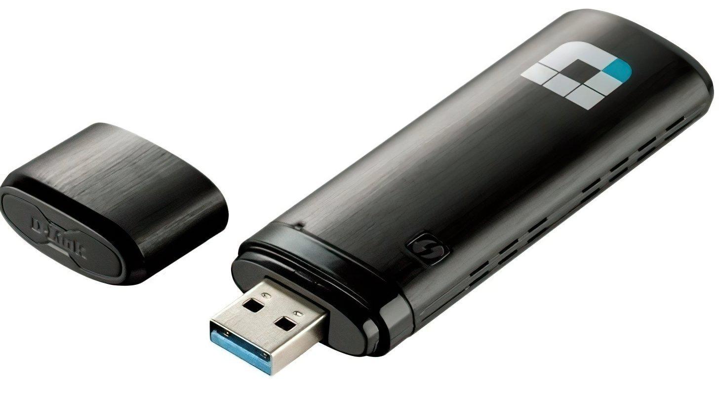 Адаптер Wi-Fi D-Link USB DWA-182 Черный - фото 1