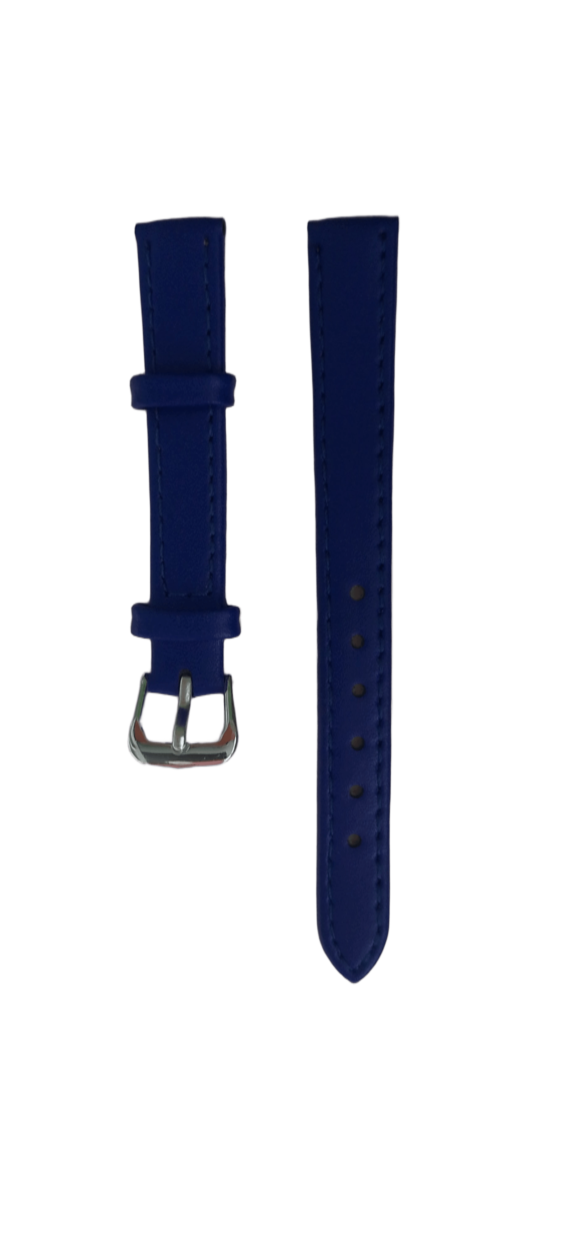 Ремешок для часов кожезаменитель гладкий 12х150 мм Синий (2450N)