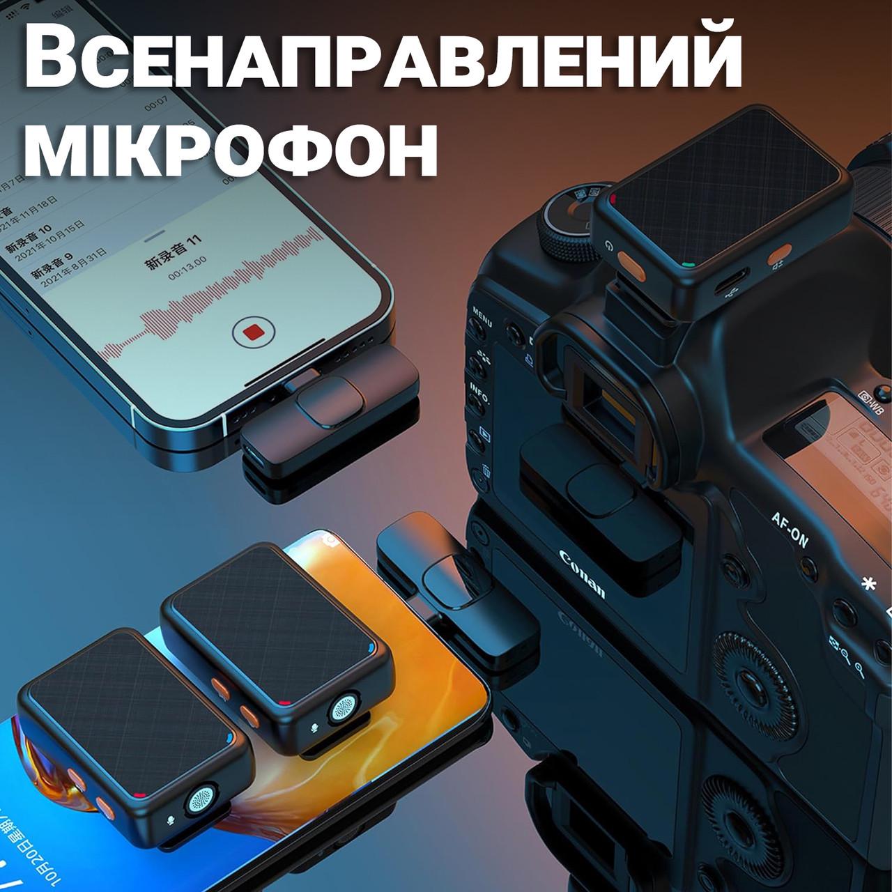 Микрофон беспроводной петличный Savetek P38 Type-C для Android смартфона/планшета до 20 м - фото 6