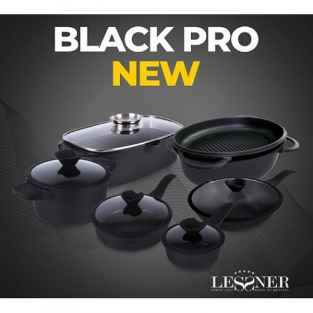 Кастрюля Lessner Black Pro New c крышкой 2,7 л (55872-20) - фото 3