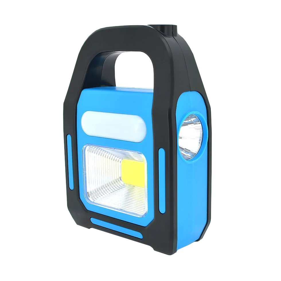 Ліхтар з сонячною панеллю та функцією Power Bank HB-9707A-2 Синій (AM-10) Ліхтар з сонячною панеллю та функцією Power Bank HB-9707A-2 Синій (AM-10)