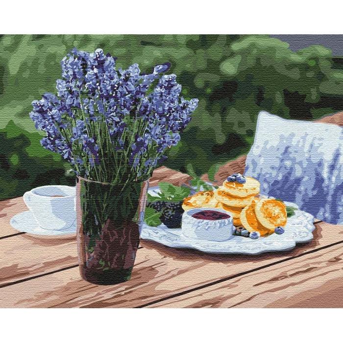 Картина за номерами Ідейка "Сніданок за містом" 40х50 см (KHO5599)