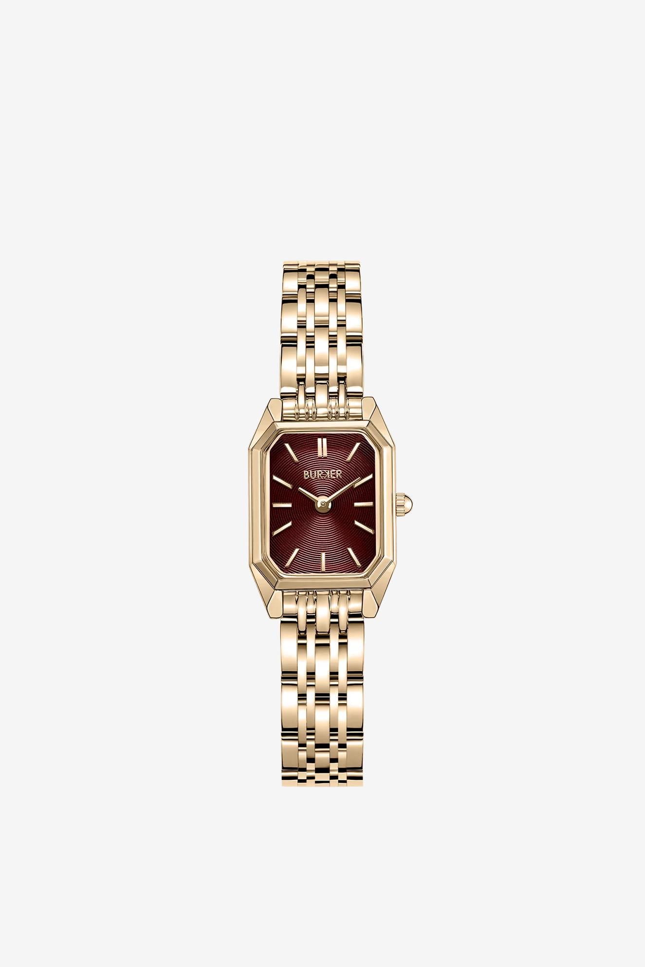 Наручний годинник жіночий Burker Macy Gold Burgundy (36996000)