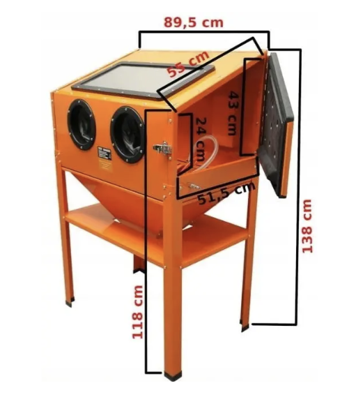 Камера пескоструйная Bass Polska с верхней загрузкой 250 л (4267) - фото 5