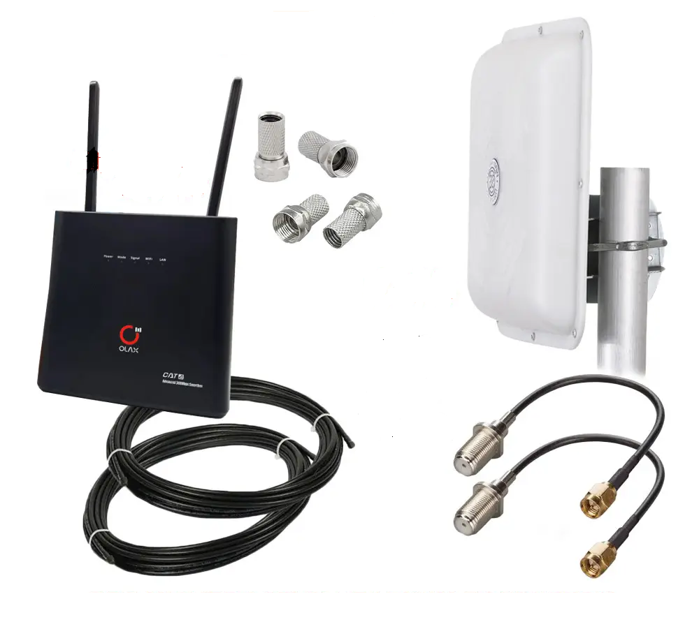 Комплект 4G с Wi-Fi Роутером Olax AX 9 PRO и антенной MIMO Energy до 300 Мбит/с (2123122845)