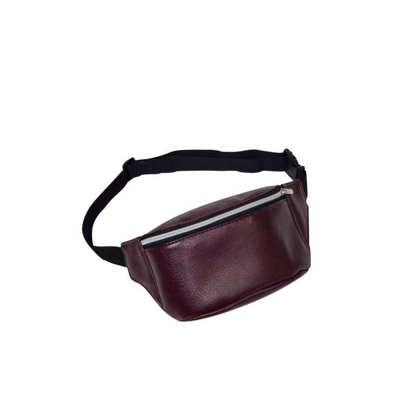 Сумка бананка на пояс Sambag Tirso MSSP полуглянец 31x12x5 см Бордовый