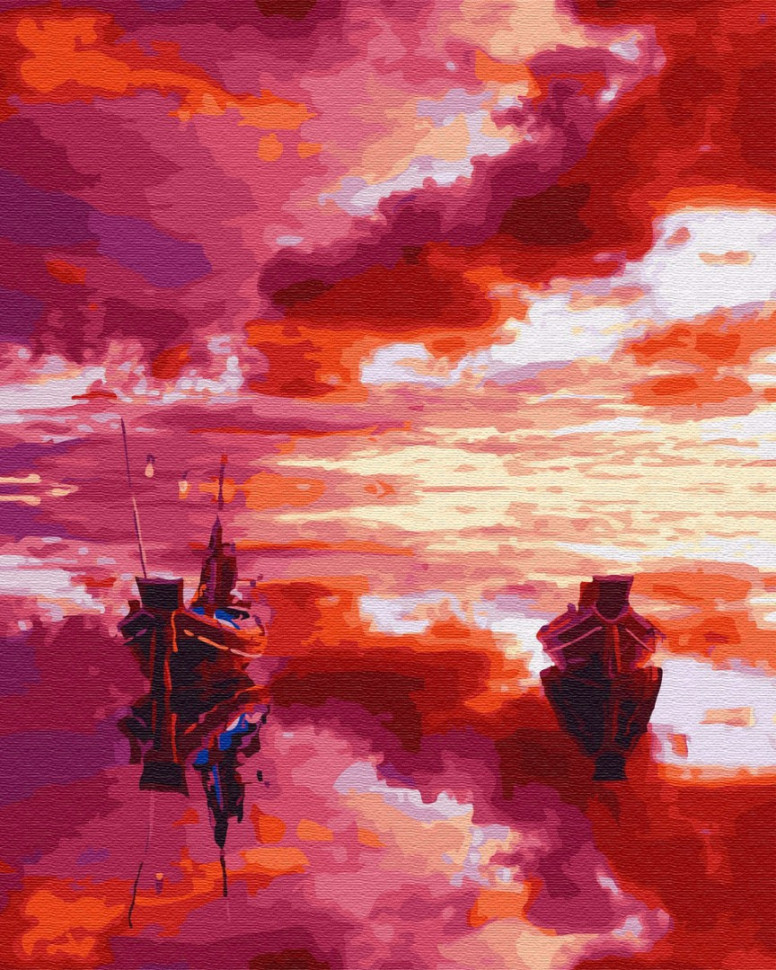 Картина по номерам Brushme Малиновый закат (GX28890)