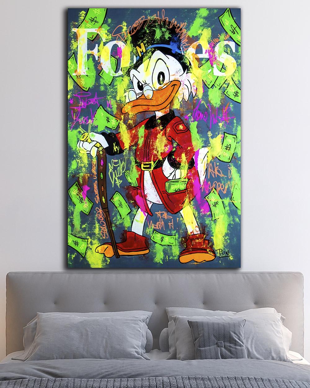 Картина для офиса Скрудж Макдак Forbes 100х150 см (MIX-505-3)