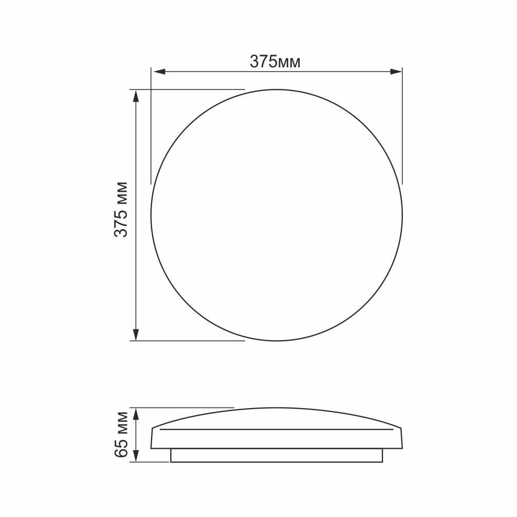 Светильник настенно-потолочный TITANUM Орбита 32W 5000K LED (TLCL-325OR) - фото 3