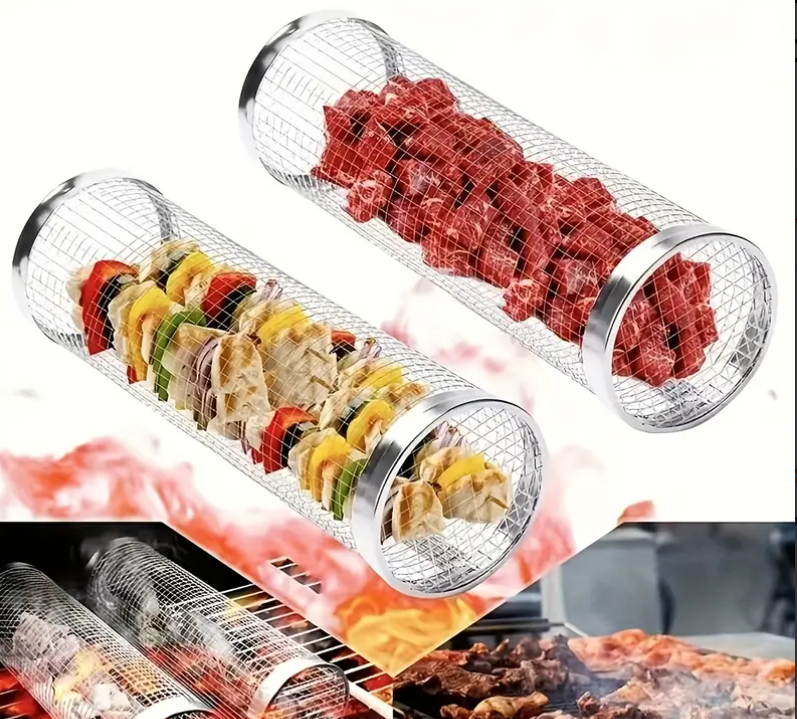 Решітка циліндрична для гриля та барбекю з нержавіючої сталі 30х9 см (Н-1303) - фото 6 Решітка циліндрична для гриля та барбекю з нержавіючої сталі 30х9 см (Н-1303) - фото 6