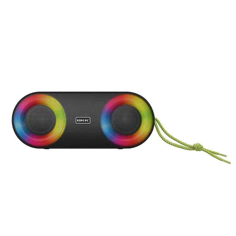 Портативная колонка BKK K215 с RGB подсветкой 2x5W Black (e9d5d9f2)