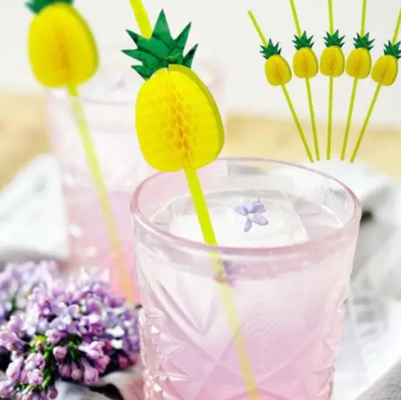 Трубочки коктейльні Ананас 10 шт. 245 мм Жовтий (618001) - фото 4 Трубочки коктейльні Ананас 10 шт. 245 мм Жовтий (618001) - фото 4