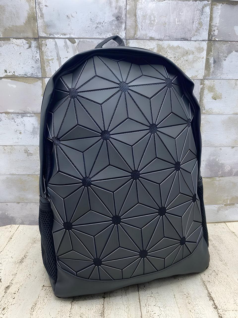 Рюкзак міський з матовим покриттям 43х30х14 см Чорний (7832) - фото 4