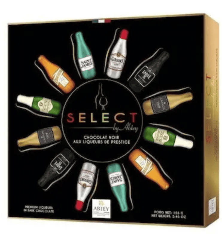 Конфеты шоколадные-бутылочки с ликером Abtey Chocolate Liqueurs Selection Box 155 г (2815668669)