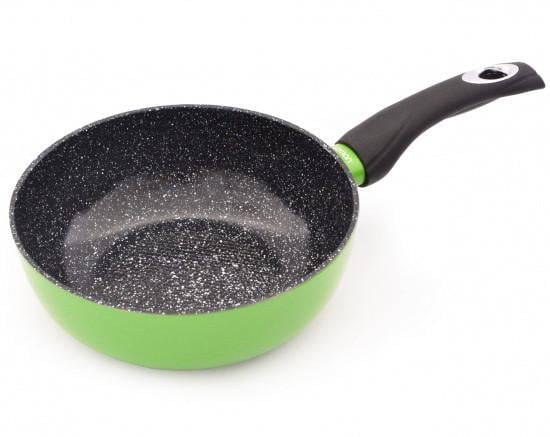 Сковорідка Fissman Lime 24х7,7 см з індукційним дном і керамічним антипригарним покриттям (AL-4965.24)